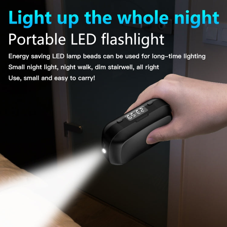 A13 TWS CVC8.0 und DSP Dual Noise Cancelling Touch Bluetooth-Kopfhörer mit Ladebox, unterstützt LED-Digitalanzeige, Uhr, Taschenlampe, HD-Anruf, Siri und Powerbank, A13