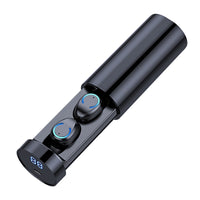 F9-6 TWS CVC8.0 Touch-Bluetooth-Kopfhörer mit Geräuschunterdrückung und ausziehbarer zylindrischer Ladebox, unterstützt LED-Power-Digitalanzeige, Anruf und Siri, F9-6