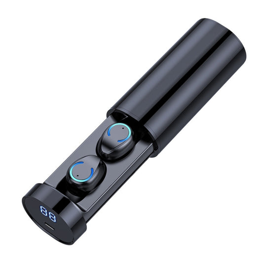F9-6 TWS CVC8.0 Touch-Bluetooth-Kopfhörer mit Geräuschunterdrückung und ausziehbarer zylindrischer Ladebox, unterstützt LED-Power-Digitalanzeige, Anruf und Siri, F9-6