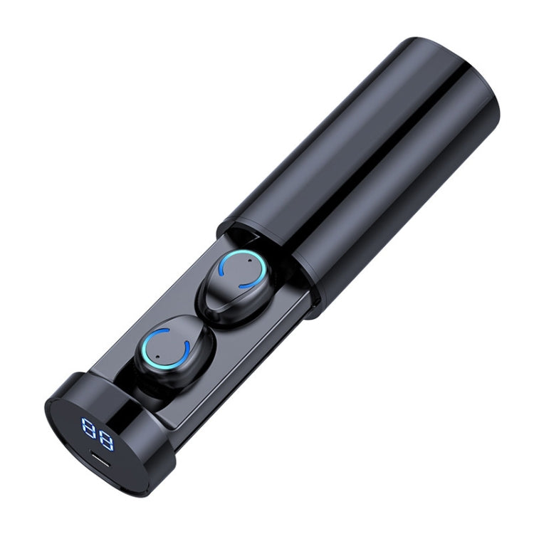 F9-6 TWS CVC8.0 Touch-Bluetooth-Kopfhörer mit Geräuschunterdrückung und ausziehbarer zylindrischer Ladebox, unterstützt LED-Power-Digitalanzeige, Anruf und Siri, F9-6