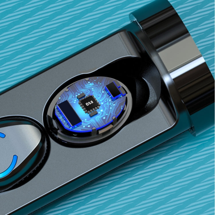F9-6 TWS CVC8.0 Touch-Bluetooth-Kopfhörer mit Geräuschunterdrückung und ausziehbarer zylindrischer Ladebox, unterstützt LED-Power-Digitalanzeige, Anruf und Siri, F9-6
