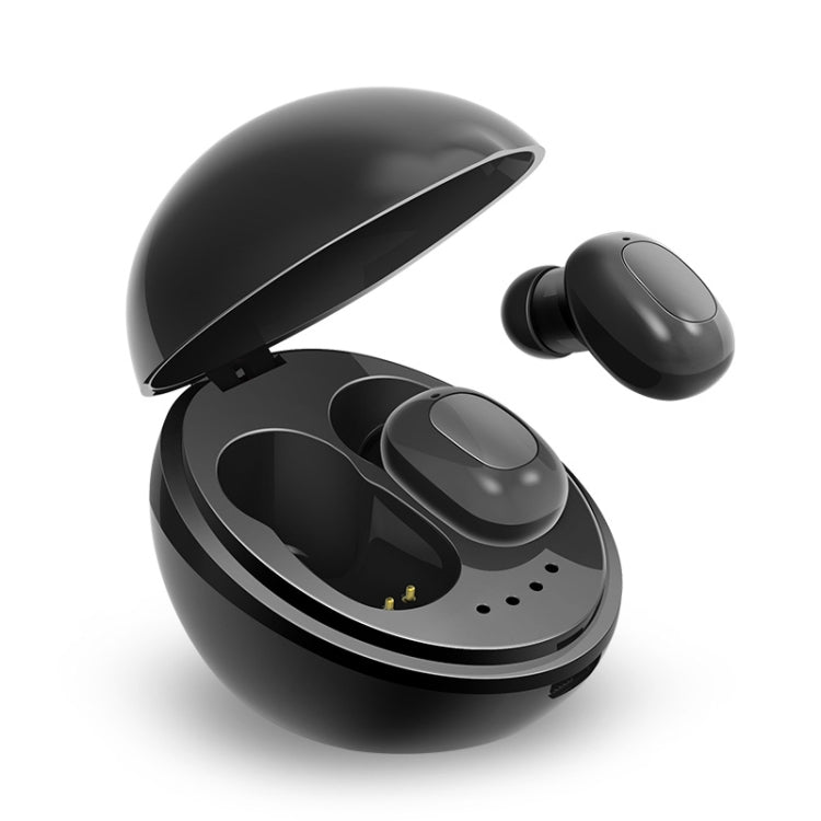 A10 TWS Drahtloser Bluetooth-Kopfhörer in Raumkapselform mit magnetischer Ladebox und Trageband, unterstützt HD-Anrufe und automatische Bluetooth-Kopplung, Black, Black White, White, White + Black