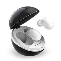 A10 TWS Drahtloser Bluetooth-Kopfhörer in Raumkapselform mit magnetischer Ladebox und Trageband, unterstützt HD-Anrufe und automatische Bluetooth-Kopplung, Black, Black White, White, White + Black