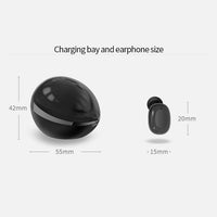 A10 TWS Drahtloser Bluetooth-Kopfhörer in Raumkapselform mit magnetischer Ladebox und Trageband, unterstützt HD-Anrufe und automatische Bluetooth-Kopplung, Black, Black White, White, White + Black