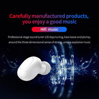 A10 TWS Drahtloser Bluetooth-Kopfhörer in Raumkapselform mit magnetischer Ladebox und Trageband, unterstützt HD-Anrufe und automatische Bluetooth-Kopplung, Black, Black White, White, White + Black