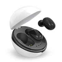 A10 TWS Drahtloser Bluetooth-Kopfhörer in Raumkapselform mit magnetischer Ladebox und Trageband, unterstützt HD-Anrufe und automatische Bluetooth-Kopplung, Black, Black White, White, White + Black