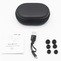 JHO-A9 TWS Kabelloser hängender Ohr-Bluetooth-Kopfhörer mit integrierter Reißverschlusstasche zum Aufladen und Aufbewahren, unterstützt Sprachsteuerung, JHO-A9
