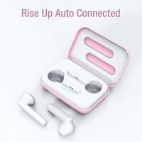 X26 TWS Bluetooth 5.0 Wireless Touch Bluetooth-Kopfhörer mit magnetischer Anziehungs-Ladebox, unterstützt Sprachassistent und Anruf, Pink, Blue, White