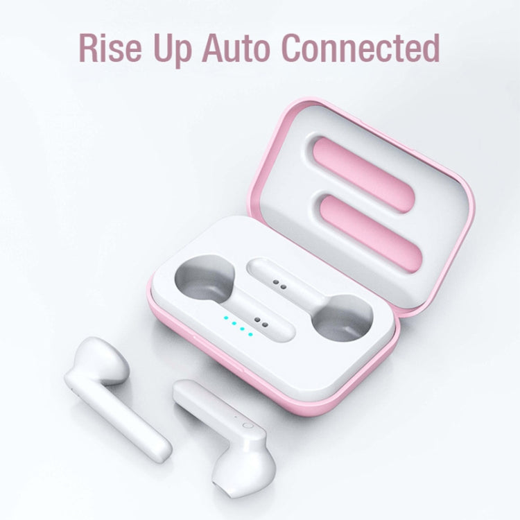 X26 TWS Bluetooth 5.0 Wireless Touch Bluetooth-Kopfhörer mit magnetischer Anziehungs-Ladebox, unterstützt Sprachassistent und Anruf, Pink, Blue, White