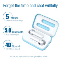 X26 TWS Bluetooth 5.0 Wireless Touch Bluetooth-Kopfhörer mit magnetischer Anziehungs-Ladebox, unterstützt Sprachassistent und Anruf, Pink, Blue, White