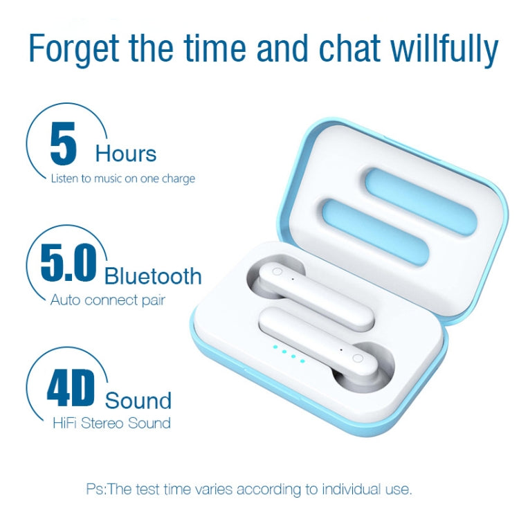 X26 TWS Bluetooth 5.0 Wireless Touch Bluetooth-Kopfhörer mit magnetischer Anziehungs-Ladebox, unterstützt Sprachassistent und Anruf, Pink, Blue, White