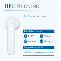 X26 TWS Bluetooth 5.0 Wireless Touch Bluetooth-Kopfhörer mit magnetischer Anziehungs-Ladebox, unterstützt Sprachassistent und Anruf, Pink, Blue, White