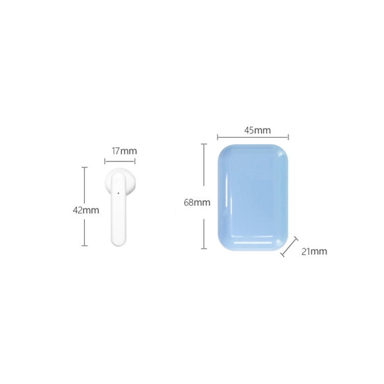 X26 TWS Bluetooth 5.0 Wireless Touch Bluetooth-Kopfhörer mit magnetischer Anziehungs-Ladebox, unterstützt Sprachassistent und Anruf, Pink, Blue, White