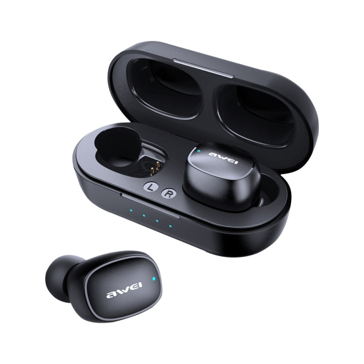awei T13 TWS Bluetooth V5.0 Ture Kabelloses Sport-Headset mit Ladehülle