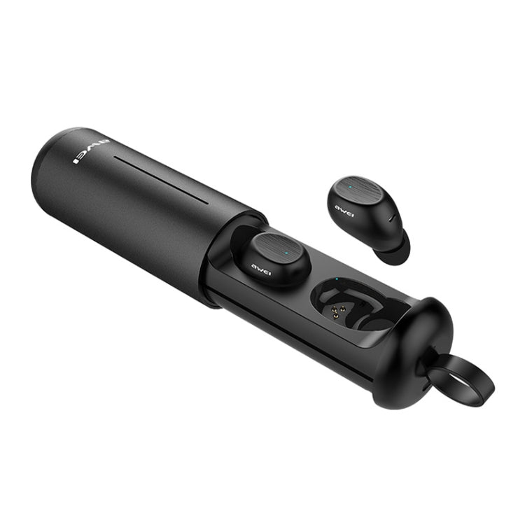 awei T55 TWS Bluetooth V5.0 Ture Kabelloses Sport-Headset mit tragbarem Ladekoffer