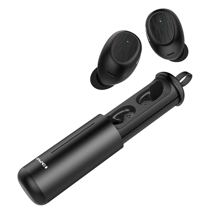 awei T55 TWS Bluetooth V5.0 Ture Kabelloses Sport-Headset mit tragbarem Ladekoffer