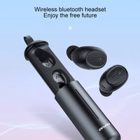 awei T55 TWS Bluetooth V5.0 Ture Kabelloses Sport-Headset mit tragbarem Ladekoffer