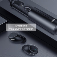 awei T55 TWS Bluetooth V5.0 Ture Kabelloses Sport-Headset mit tragbarem Ladekoffer