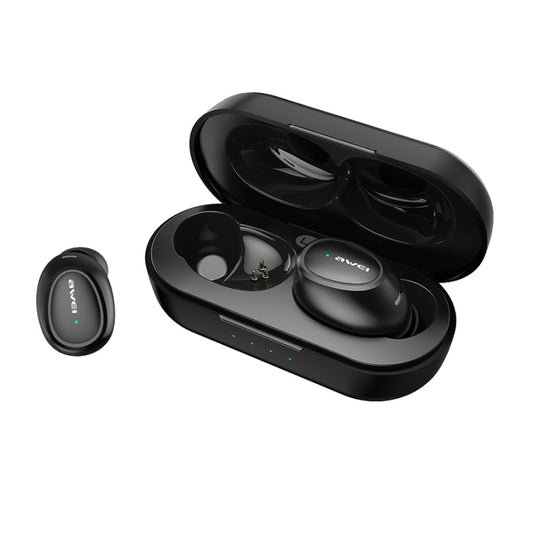 awei T16 TWS Bluetooth V5.0 Ture Kabelloses Sport-Headset mit Ladehülle