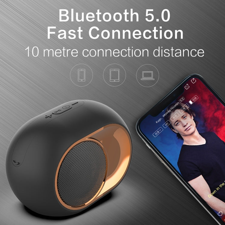 X6 TWS 5W Outdoor Wasserdichter Bass Drahtloser Bluetooth-Lautsprecher, unterstützt Freisprecheinrichtung / USB / AUX / TF-Karte