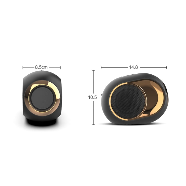 X6 TWS 5W Outdoor Wasserdichter Bass Drahtloser Bluetooth-Lautsprecher, unterstützt Freisprecheinrichtung / USB / AUX / TF-Karte