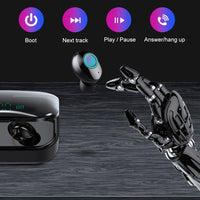 M7 TWS V5.0 Binaurales kabelloses Stereo-Bluetooth-Headset mit Ladeetui und Digitalanzeige