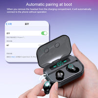M7 TWS V5.0 Binaurales kabelloses Stereo-Bluetooth-Headset mit Ladeetui und Digitalanzeige