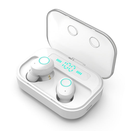 M7 TWS V5.0 Binaurales kabelloses Stereo-Bluetooth-Headset mit Ladeetui und Digitalanzeige