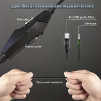 ONIKUMA K19 Single Plug Light Verstellbarer Gaming-Kopfhörer mit Mikrofon