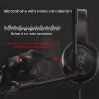 ONIKUMA K19 Single Plug Light Verstellbarer Gaming-Kopfhörer mit Mikrofon