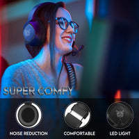 ONIKUMA K19 Single Plug Light Verstellbarer Gaming-Kopfhörer mit Mikrofon