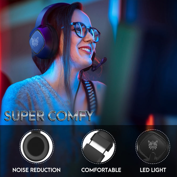 ONIKUMA K19 Single Plug Light Verstellbarer Gaming-Kopfhörer mit Mikrofon
