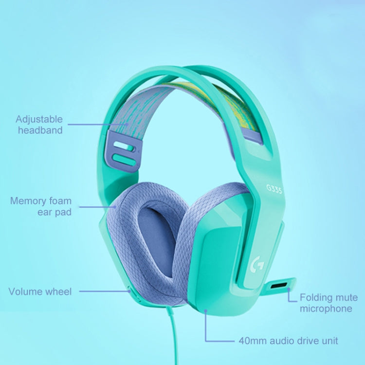 Logitech G335 faltbares kabelgebundenes Gaming-Headset mit Mikrofon