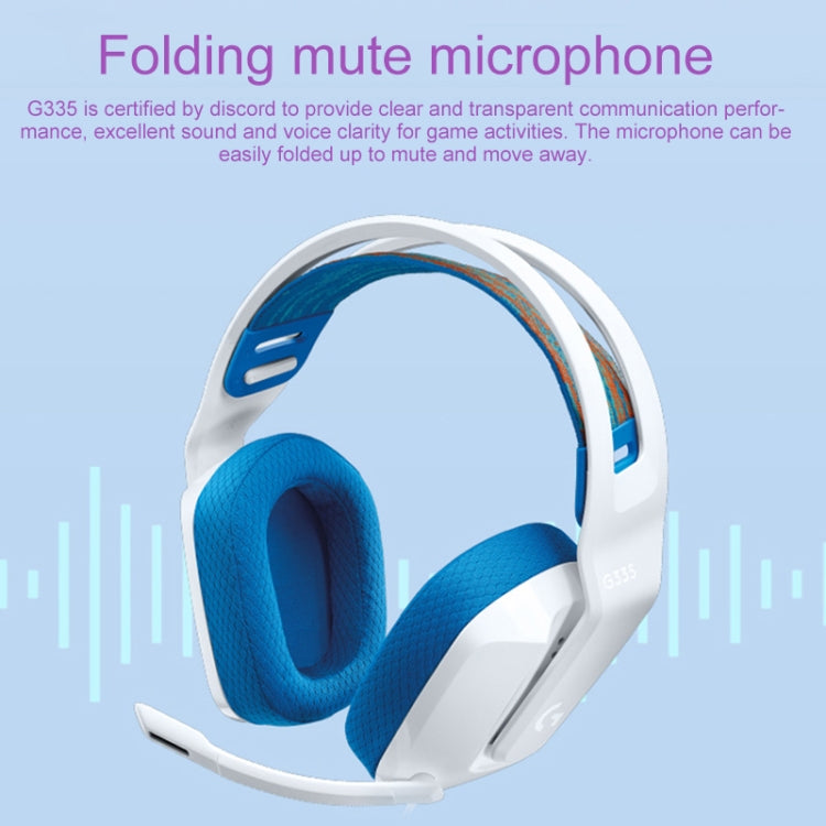 Logitech G335 faltbares kabelgebundenes Gaming-Headset mit Mikrofon
