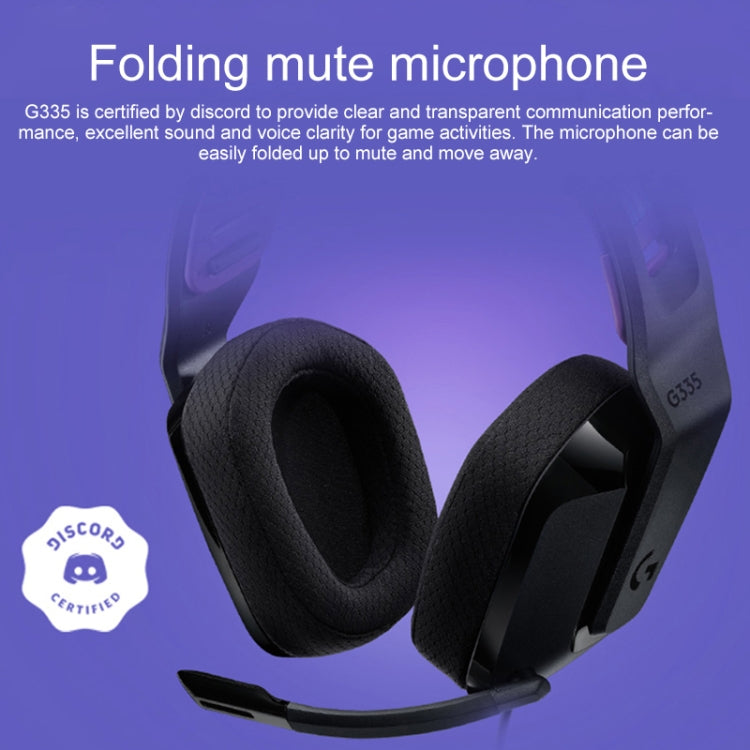 Logitech G335 faltbares kabelgebundenes Gaming-Headset mit Mikrofon