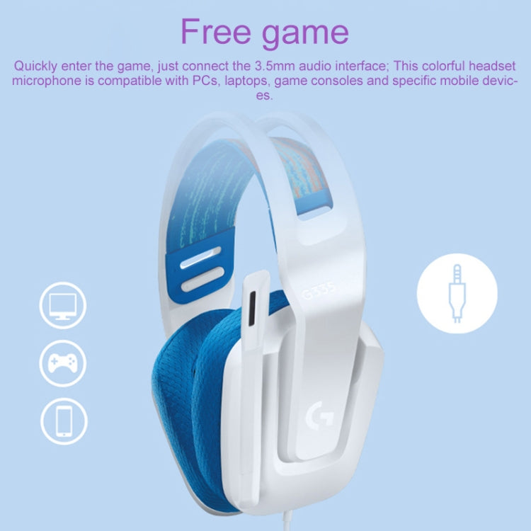 Logitech G335 faltbares kabelgebundenes Gaming-Headset mit Mikrofon