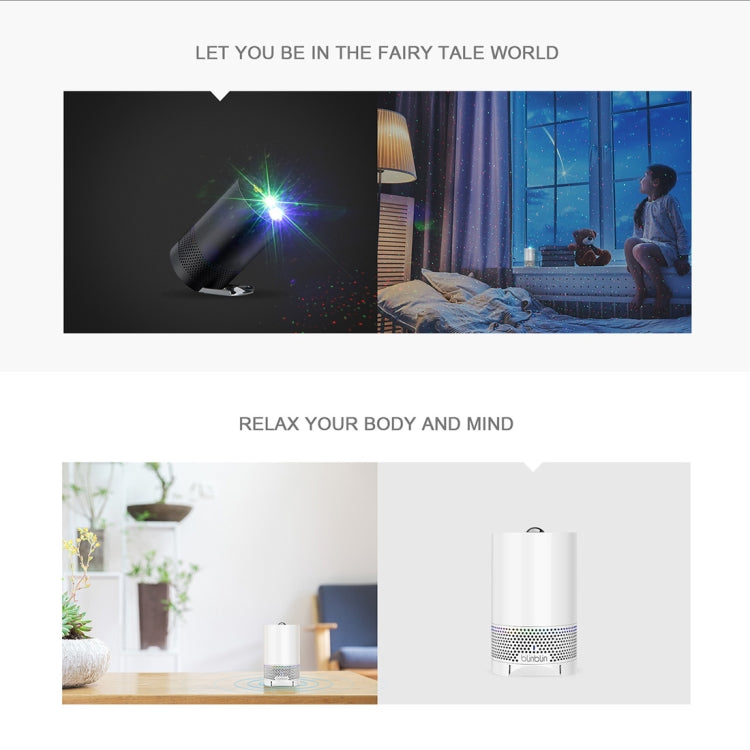 Blinblin Major 1 Tragbarer RGB-Laserprojektor mit 6 W USB-Aufladung und Bluetooth-Stereo-Sound-Lautsprecher