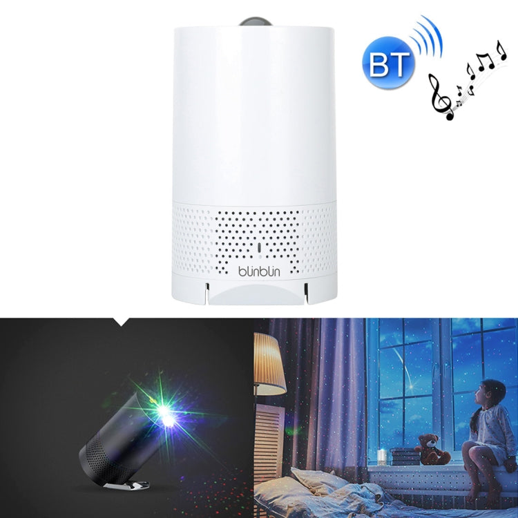 Blinblin Major 1 Tragbarer RGB-Laserprojektor mit 6 W USB-Aufladung und Bluetooth-Stereo-Sound-Lautsprecher