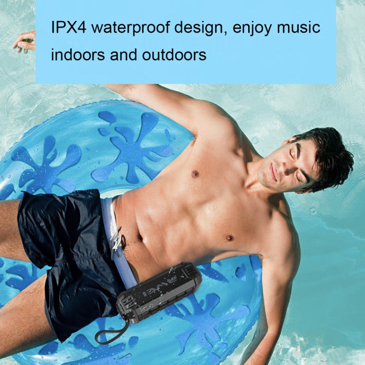 awei Y280 IPX4 Bluetooth-Lautsprecher-Powerbank mit verbessertem Bass, integriertem Mikrofon, unterstützt FM/USB/TF-Karte/AUX, Y280