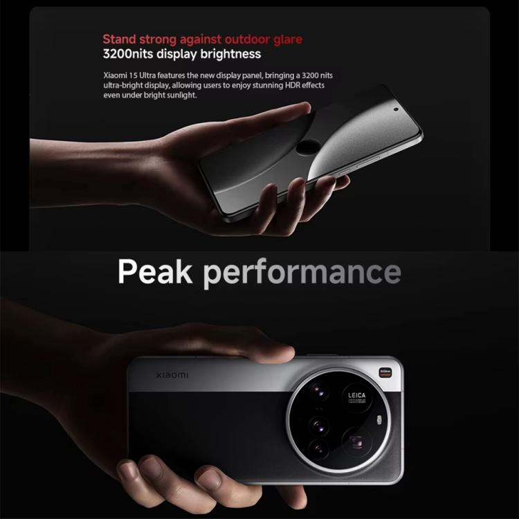 Xiaomi 15 Ultra Global, 16 GB + 512 GB, 3D-Ultraschall-Fingerabdrucksensor, 200-MP-Kamera, 6,73 Zoll Xiaomi HyperOS 2, Snapdragon 8 Elite Octa-Core-Prozessor (3 nm), NFC, Netzwerk: 5G, Xiaomi 15 Ultra Global, 16GB+512GB (Silver)                        ...