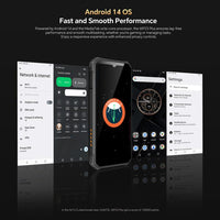 Oukitel WP23 Plus – Robustes Smartphone, 8 GB RAM + 256 GB interner Speicher, 6,52 Zoll Display, Android 14.0, Unisoc T606 Octa-Core-Prozessor, NFC, OTG, 4G-Netzwerk, WP23 Plus, WP23 Plus 8GB+256GB