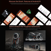 Oukitel WP55 Pro 5G Rugged Phone, 16 GB + 512 GB, 108-MP-Kamera, Fingerabdrucksensor, 6,6 Zoll, Android 15, MediaTek Dimensity 7025 Octa-Core-Prozessor, NFC, OTG, Netzwerk: 5G, WP55 Pro