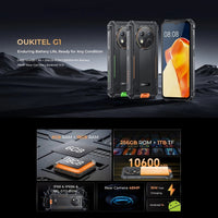 Robustes Telefon Oukitel G1, 6 GB + 256 GB, Fingerabdruckerkennung, 6,52 Zoll Android 14 T606 Octa Core, NFC, OTG, Netzwerk: 4G