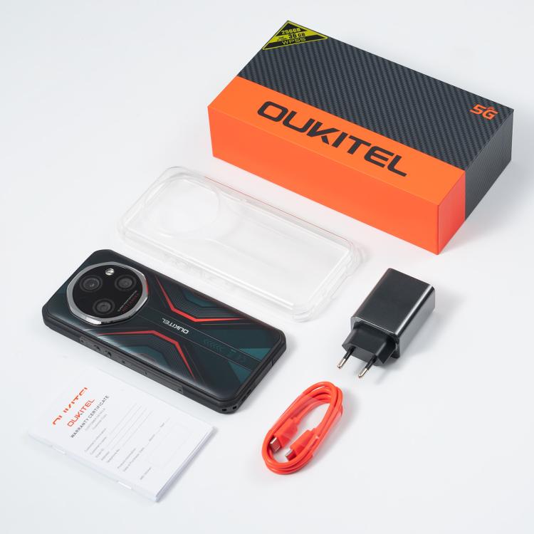 Oukitel WP55 5G Rugged Phone, 12 GB + 256 GB, 108-MP-Kamera, Fingerabdrucksensor, 6,6 Zoll, MediaTek Dimensity 7025 Octa-Core-Prozessor, NFC, OTG, Netzwerk: 5G, WP55