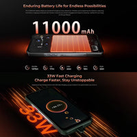 Oukitel WP55 5G Rugged Phone, 12 GB + 256 GB, 108-MP-Kamera, Fingerabdrucksensor, 6,6 Zoll, MediaTek Dimensity 7025 Octa-Core-Prozessor, NFC, OTG, Netzwerk: 5G, WP55