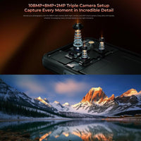 Oukitel WP55 5G Rugged Phone, 12 GB + 256 GB, 108-MP-Kamera, Fingerabdrucksensor, 6,6 Zoll, MediaTek Dimensity 7025 Octa-Core-Prozessor, NFC, OTG, Netzwerk: 5G, WP55