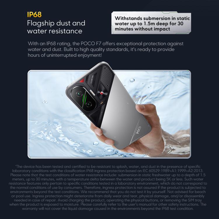 Xiaomi POCO F7 Global, 12 GB + 256 GB, Fingerabdrucksensor im Display, 6,83 Zoll Xiaomi HyperOS 2, Snapdragon 8s Gen 4 Octa-Core-Prozessor, NFC, Netzwerk: 5G, 12GB+256GB