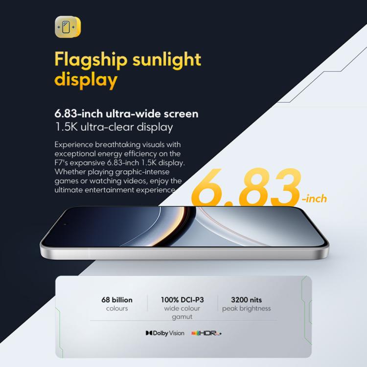 Xiaomi POCO F7 Global, 12 GB + 256 GB, Fingerabdrucksensor im Display, 6,83 Zoll Xiaomi HyperOS 2, Snapdragon 8s Gen 4 Octa-Core-Prozessor, NFC, Netzwerk: 5G, 12GB+256GB