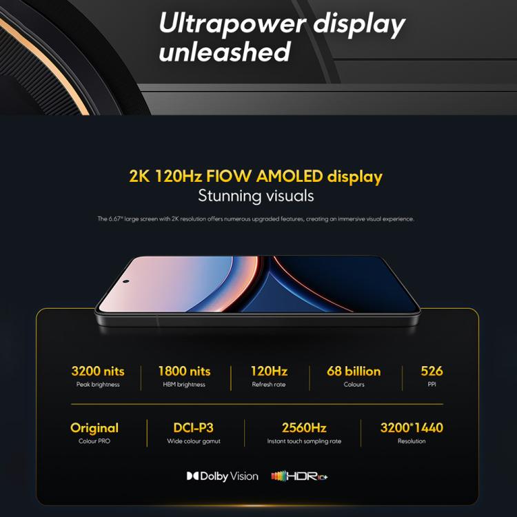 Xiaomi POCO F7 Ultra Global, 12 GB + 256 GB, Fingerabdrucksensor im Display, 6,67 Zoll, Xiaomi HyperOS 2, Snapdragon 8 Elite Octa-Core-Prozessor, NFC, Netzwerk: 5G, 12GB+256GB