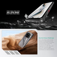 Oukitel WP62 Rugged Phone, 12 GB + 512 GB, 108-MP-Kamera, Fingerabdrucksensor, 6,6-Zoll-Display, Android 15, MediaTek Dimensity 7025 Octa-Core-Prozessor, NFC, OTG, 5G-Netzwerk, 12GB+512GB